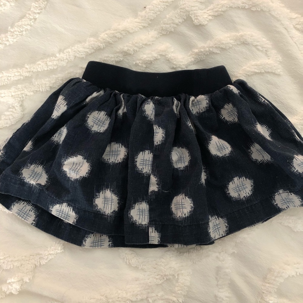 Fall polka dot skirt